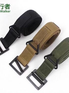 特种兵黑鹰战术腰带户外男军训编织内腰带保安武装带尼龙帆布皮带