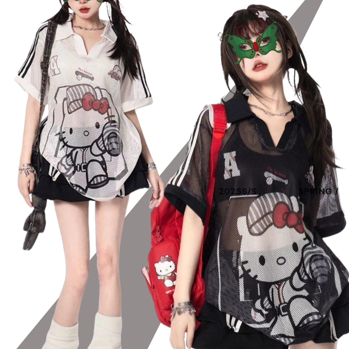 hello-kitty猫短袖T恤情侣装