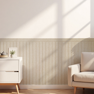 防撞毛毡板墙贴壁纸自粘墙面装饰卧室房间改造遮丑软木板墙裙贴纸