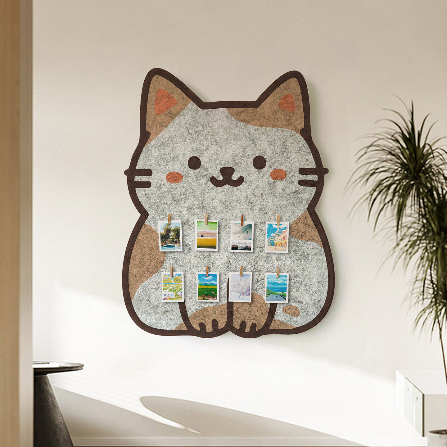 软萌三花猫咪毛毡板照片墙宿舍墙面装饰创意留言板照片背景展示墙,家居饰品,软装墙贴,淘宝优惠券,粉丝福利购,淘宝优惠卷