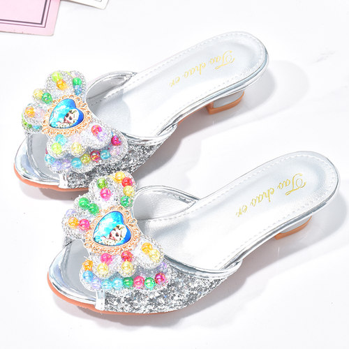 女童爱莎公主拖鞋宝宝防滑凉拖