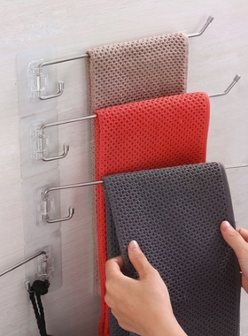 免打孔旋转毛巾杆卫生间挂毛巾架子洗手间置物架浴室壁挂毛巾架