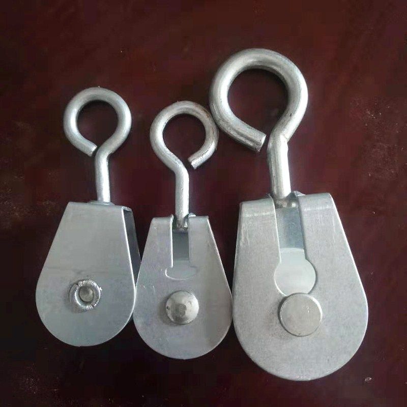 大棚滑轮防风口小滑轮中滑轮吊轮鸡舍用铁皮滑轮滑车温室放风配件