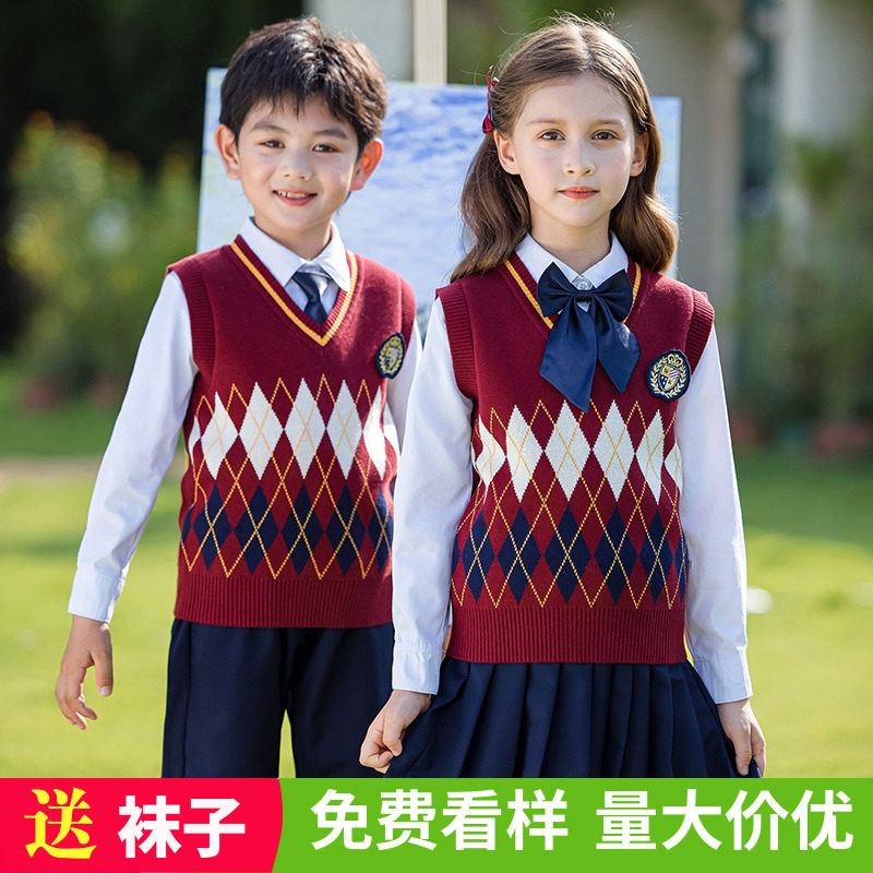 元旦儿童演出服英伦风合唱表演服