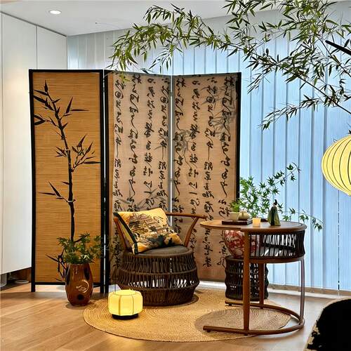 中式暖色灯光复古直播背景布3d立体背景布直播间背景墙网红抖音快