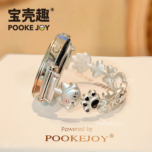 适用华为手表gt5表带音乐猫fit4pro金属透气可爱显白gt32新watch5