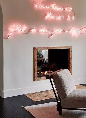 霓虹灯管定制肯豆同款家居博主家居装饰推荐玻璃管字母灯广告牌