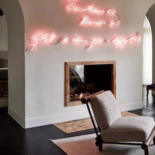 霓虹灯管定制肯豆同款家居博主家居装饰推荐玻璃管字母灯广告牌