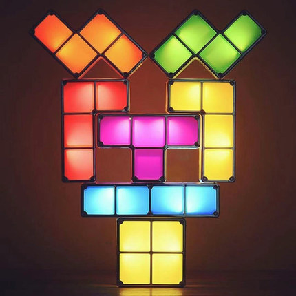 LED游戏装饰灯俄罗斯方块怀旧记忆游戏伴侣灯氛围灯