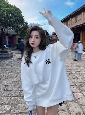 美式秋冬款加绒卫衣女新款