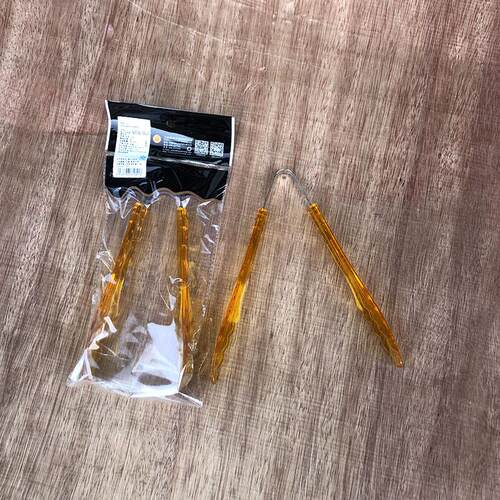 三能4011橙色PC食品夹塑料夹子蛋糕夹自助餐夹厨房面包夹麻辣烫夹