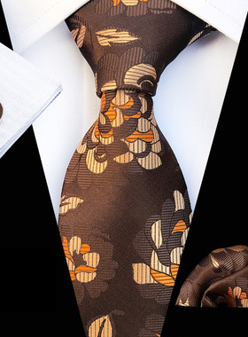 necktie + cufflinks + hanky men suit 3 sets neck tie 领带