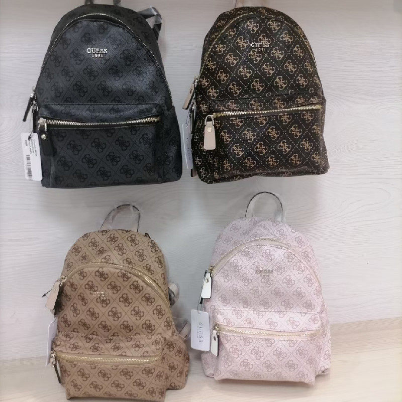 guess1981盖尔斯女双肩包印花潮流包背包手提多拉链复古老花背包