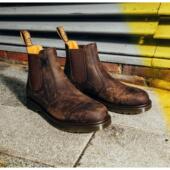 原盒 8250疯马皮马丁靴男鞋 英伦套筒切尔西皮靴