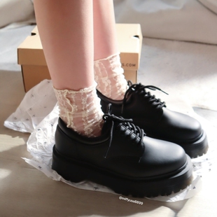 【36-48】强货！8053Quad厚底马丁靴英伦3孔低帮单鞋男女皮鞋越南