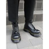 原盒 8761 10孔钢头马丁靴金属中筒男短靴10966001