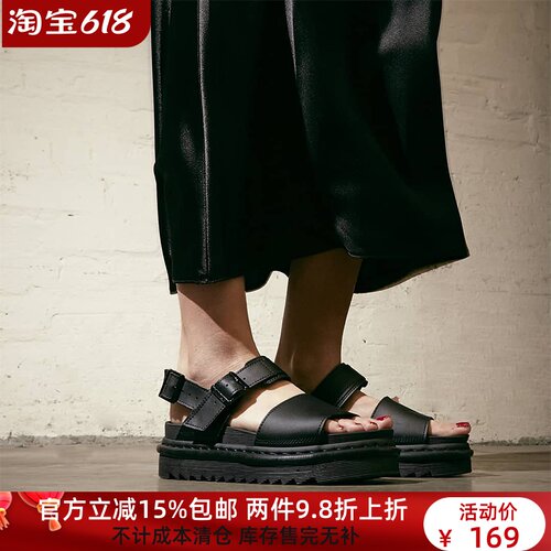 【37-41】强烈！voss夏轻量底罗马凉鞋松糕底牛皮女鞋马丁鞋