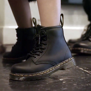 【36-38】必收！1460 经典 8孔软皮马丁靴 侧拉链短靴高帮鞋女鞋