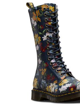 【37 41 】1B99 DARCY  1914马丁靴14孔男女靴 皮靴印花长靴大码