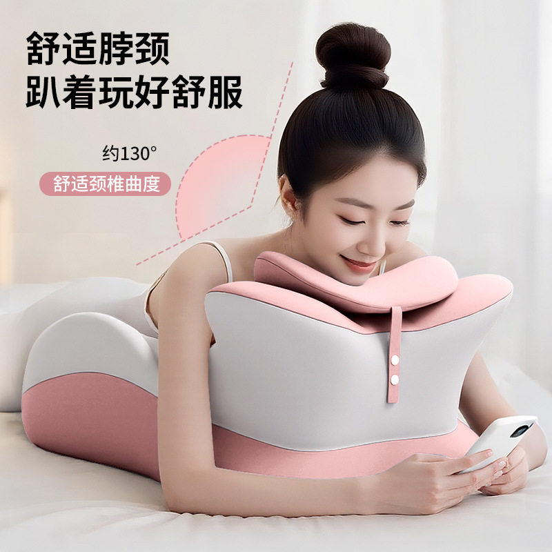 床上趴睡枕床头躺睡枕玩手机垫腿枕腰靠睡觉看书慢回弹夫妻情侣枕