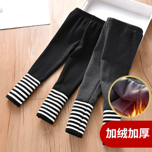 冬款长裤女童打底裤子加绒中厚2019新款秋冬装宝宝儿童装韩版外穿