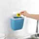 厨房无痕贴杂物收纳小桶 塑料垃圾筒创意 卫生间带盖垃圾桶 壁挂式