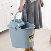 老式 拖把桶单桶家用拖布脱水器墩布桶挤水桶拖地桶手压塑料清洁桶