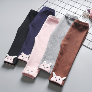 女童打底裤春秋婴幼儿童裤子纯棉外穿长裤2022新款洋气女宝宝秋装