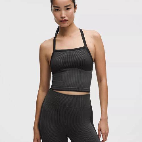海外代购lululemon/露露乐蒙女士运动T恤轻度支撑透气舒适细肩带
