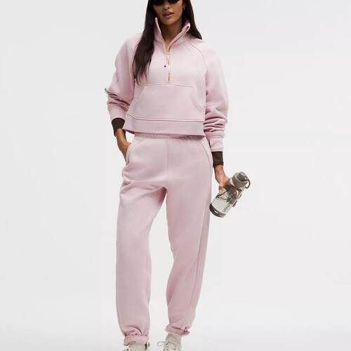 海外代购lululemon/露露乐蒙女士运动长裤舒适束脚中腰宽松
