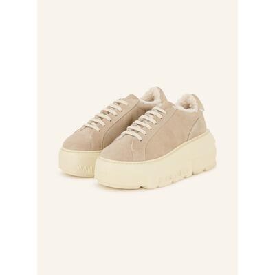 代购Casadei女士厚底运动鞋防滑鞋底舒适缓震保暖内衬平台鞋