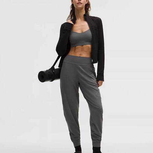 海外代购lululemon/露露乐蒙女士运动长裤高腰束脚瑜伽健身训练