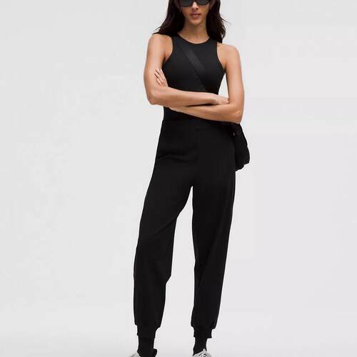 海外代购lululemon/露露乐蒙女士运动长裤高腰纯色日常休闲