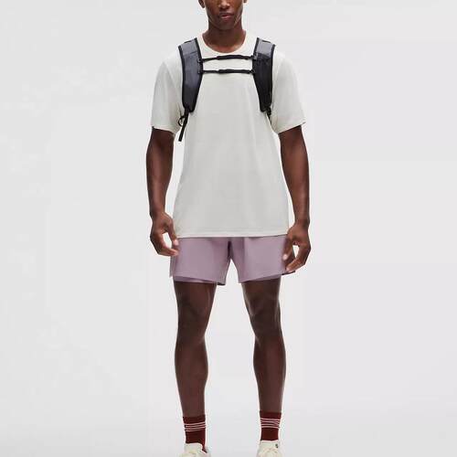 海外代购lululemon/露露乐蒙男士运动短裤防撕裂内衬跑步训练