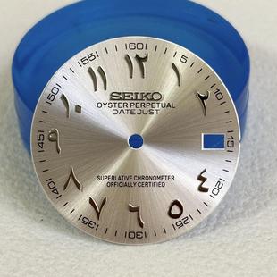 新品 机械潜水表无夜光表面手表配件NH35 日志表盘28.5mm改装