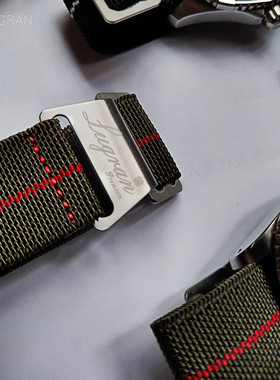 进化版Lugran降落伞表带弹性尼龙NATO20/21/22潜水表复古细手工装