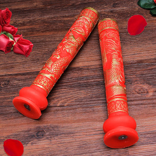 婚庆用品婚礼拜堂龙凤喜字一对结婚烛台蜡烛红无烟灯笼红烛喜庆