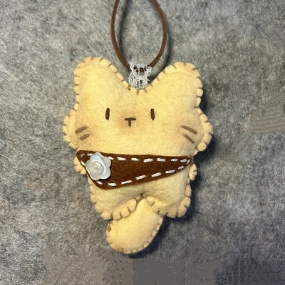猫咪小猫不织布手工diy材料包可爱小猫猫咪不织布挂件