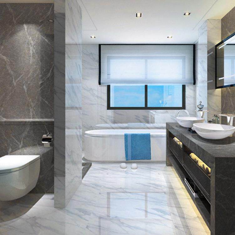 南通天然大理石板材 雅士白售楼部酒店大堂地板 石材厂家加工