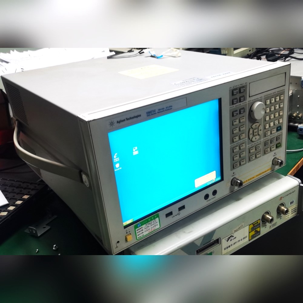 闲置windowsXP系统E5071C射频网络分析仪2端口 议价