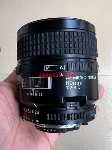 尼康AF60/2.8自动对焦微距镜头，60微一代，全幅机身可