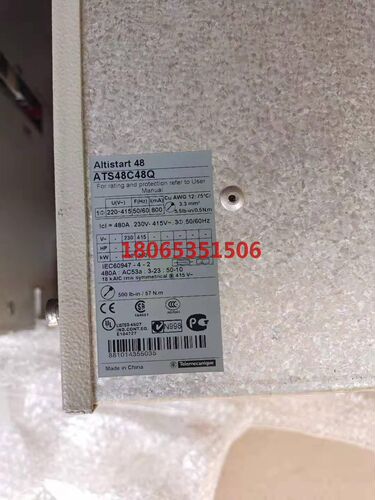 施耐德软启动ATS48C48Q.成色漂亮质量保证实物图片