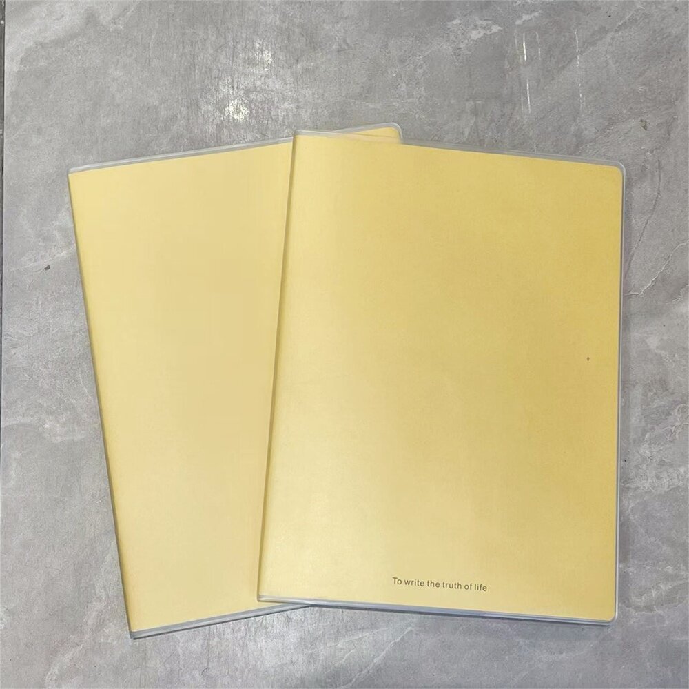 B5简约复古纯色横线16K记事本