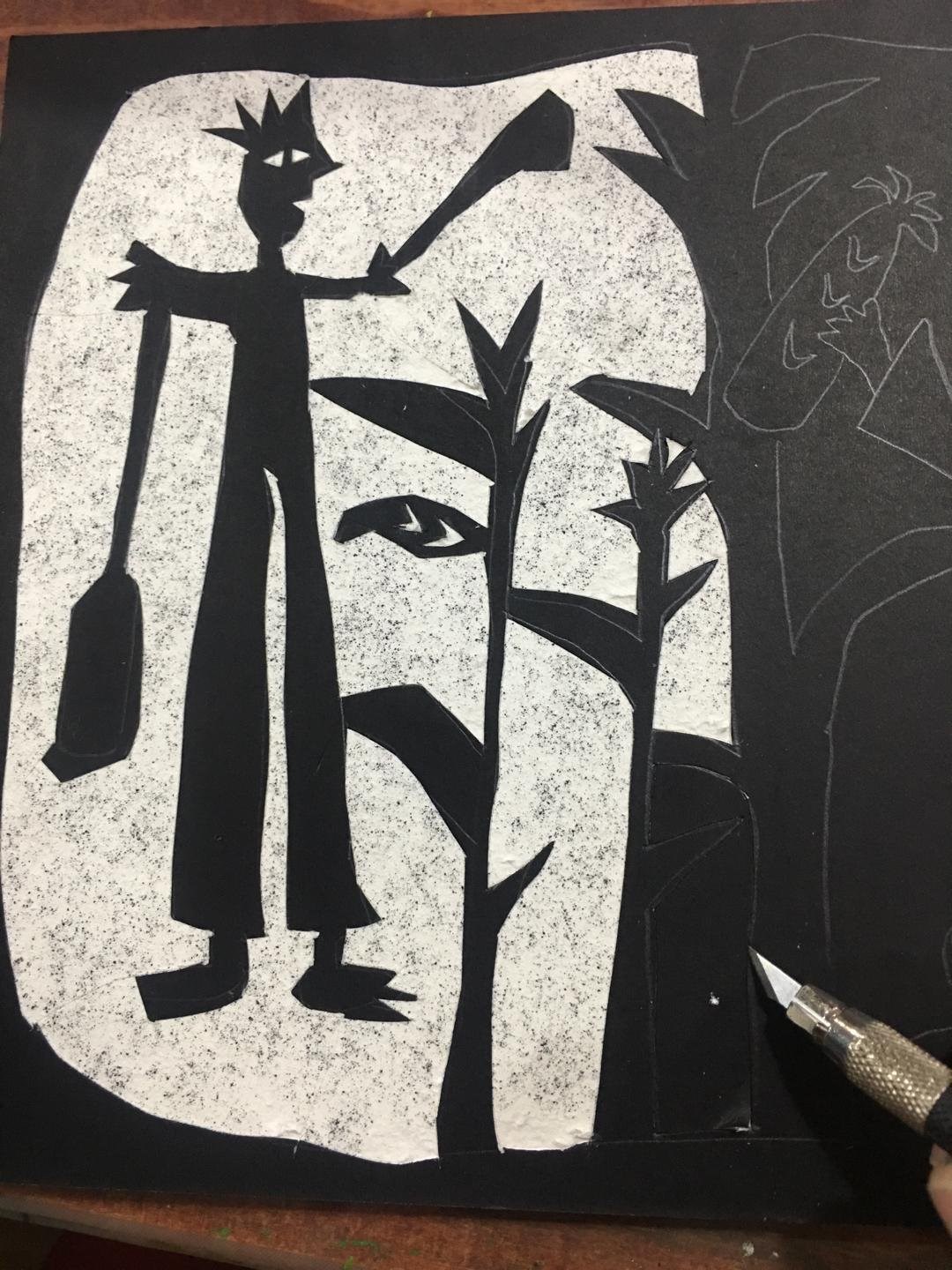 撕刻画卡纸雕刻纸装裱卡纸