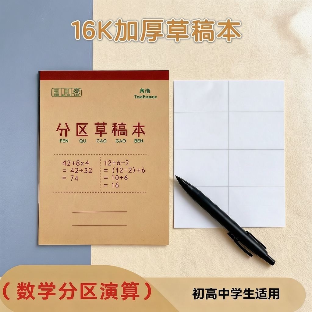 数学空白纸考研护眼加厚草稿本