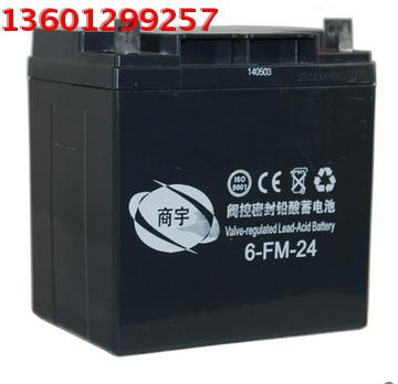 商宇蓄电池6-FM-24 商宇12V24AH铅酸电池 UPS/EPS专用 不间断电源