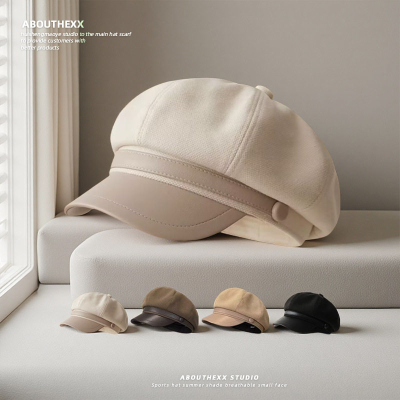 大头围毛呢帽子女复古英伦风八角帽韩系鸭舌报童帽休闲百搭画家帽,服饰配件/皮带/帽子/围巾,帽子,淘宝优惠券,粉丝福利购,淘宝优惠卷