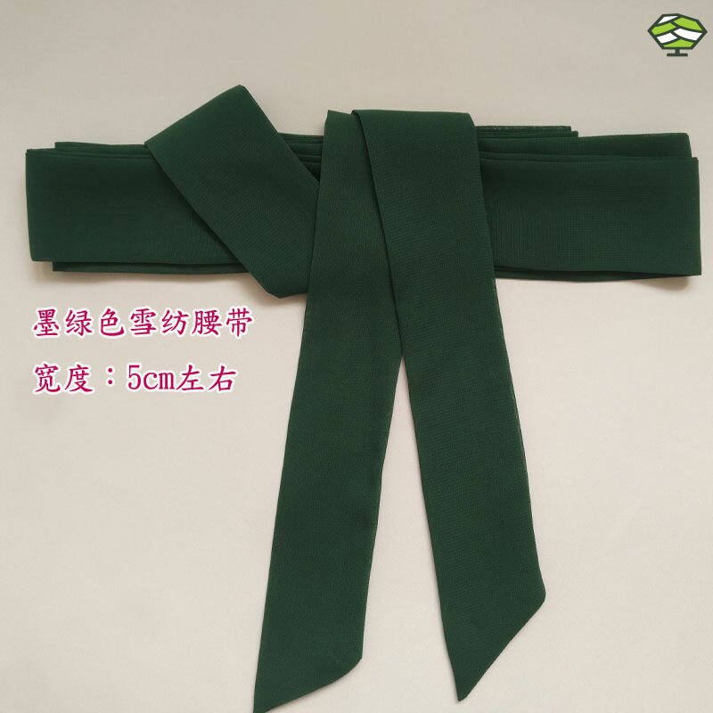 多色雪纺长条布带配连衣裙礼服简约百搭裙女清晰系蝴蝶结柔软腰带图片