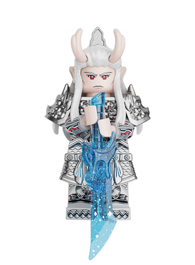 正版迪库激斗西游天兵天将人仔盲盒哪吒敖光拼装积木玩具