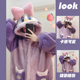 网红家居服 加绒加厚连帽卡通可爱睡衣女冬款 珊瑚绒睡袍女冬季 长款